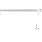 Luchtdecoupeerzaagblad HSS 300x25 16tpi