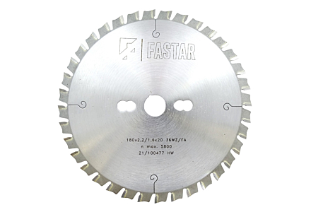 Fastar HM cirkelzaagblad 180x20x36 2,2/1,6 WZ/FA