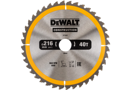 DeWalt DWS774 zaagblad 216x30x40 tanden 