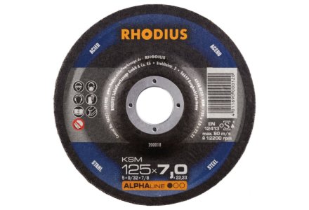 Rhodius afbraamschijf KSM 125x7mm.