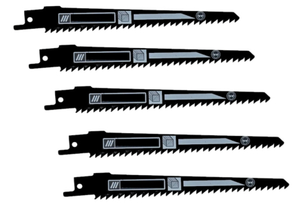 Reciprozaagbladen hout voor Parkside 5 stuks