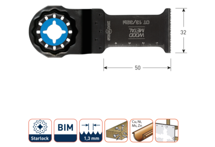 Starlock OT13/32bi multitool zaagblad Metaal (per 5-stuks)