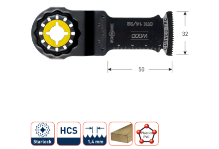 Starlock OTK 14-32 multitool zaagblad
