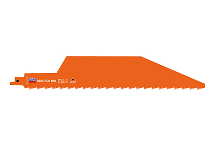 Wilpu 3043/300 HM reciprozaagblad voor Gasbeton en Rode Baksteen (Bosch S1243HM)