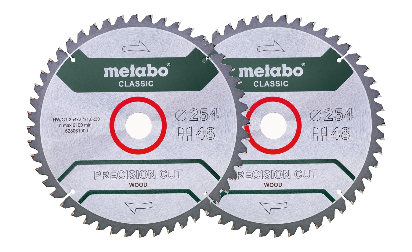 Metabo KGS 254 zaagblad 254x30x48 tanden - 2 pack