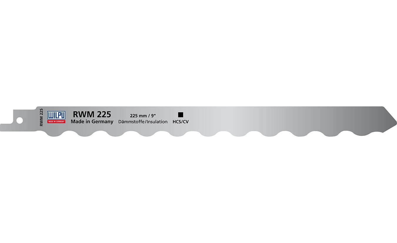 Wilpu RWM 225 reciprozaagblad Isolatiemateriaal (Bosch S1113AWP) per 2 stuks