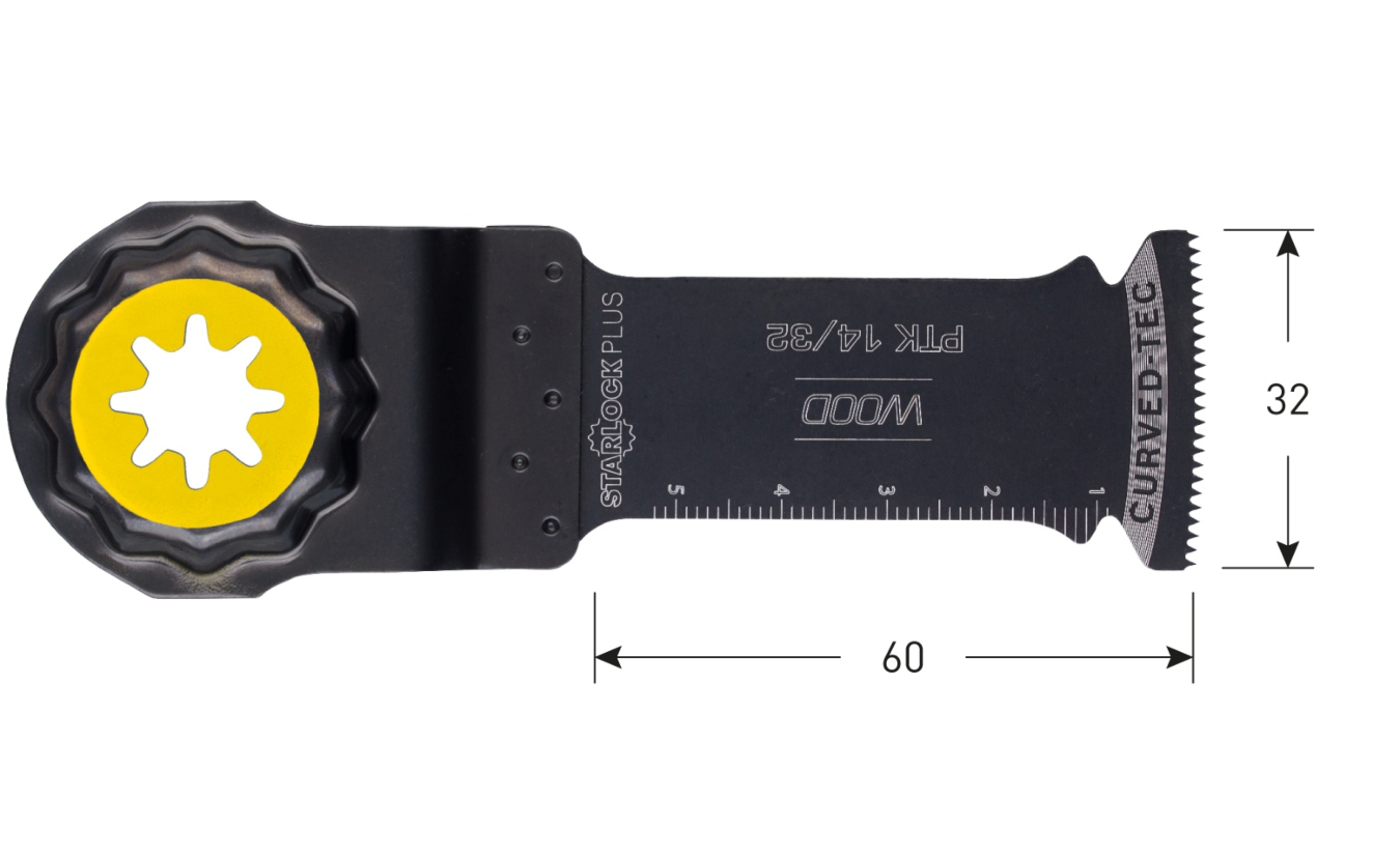 Starlock-Plus multitoolzaagblad PTK 14/32 voor hout