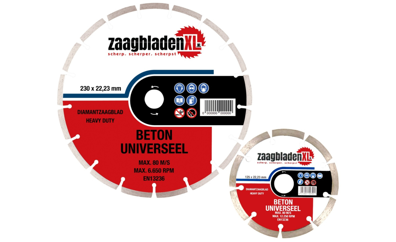 Zaagbladenxl diamantzaagbladen set 125 en 230mm